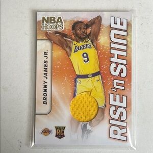 NBA Hoops Lakers Card - Yellow and Purple